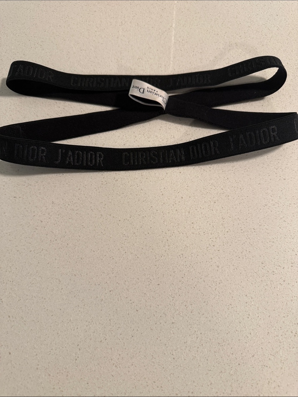 Christian Dior J'Adior Black hair Branded Elastic Headband